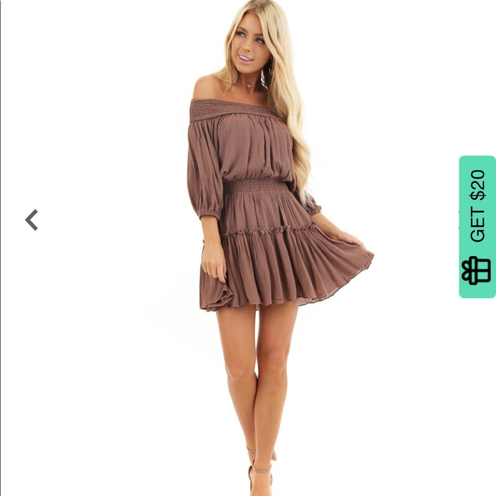 Off the shoulder dress